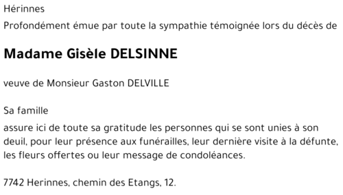 Gisèle DELSINNE