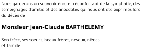 Jean-Marie BARTHELEMY