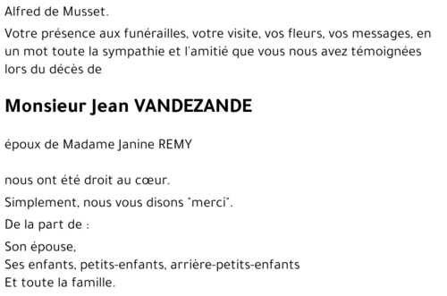 Jean VANDEZANDE
