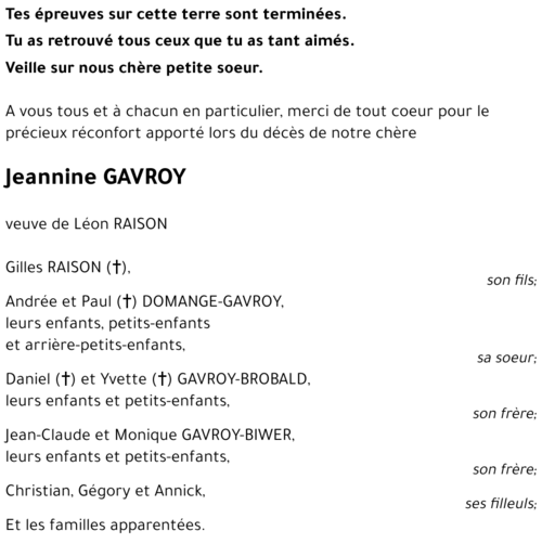 Jeannine GAVROY