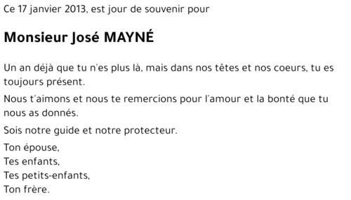 José MAYNé