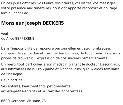 Joseph DECKERS