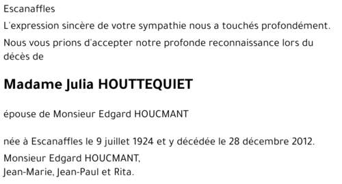 Julia HOUTTEQUIET