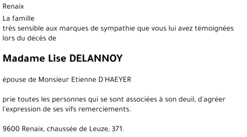 Lise DELANNOY