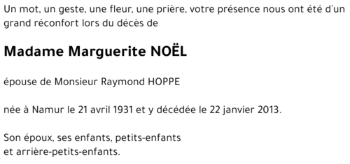 Marguerite NOEL