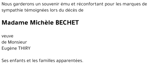 Michèle BECHET