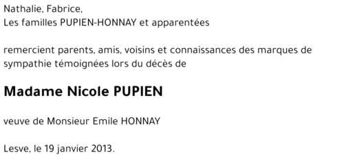 Nicole PUPIEN