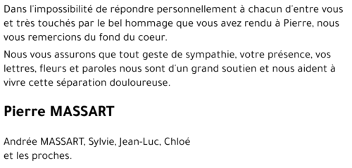 Pierre MASSART