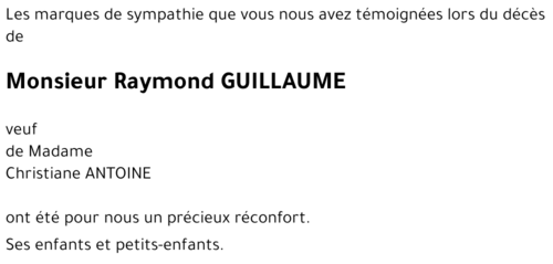 Raymond GUILLAUME