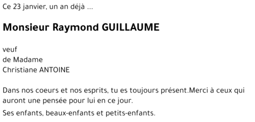 Raymond GUILLAUME