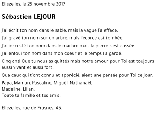 Sébastien LEJOUR