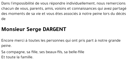 Serge DARGENT