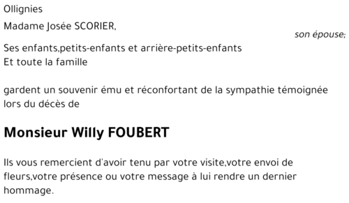 Willy FOUBERT