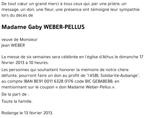 Gaby PELLUS