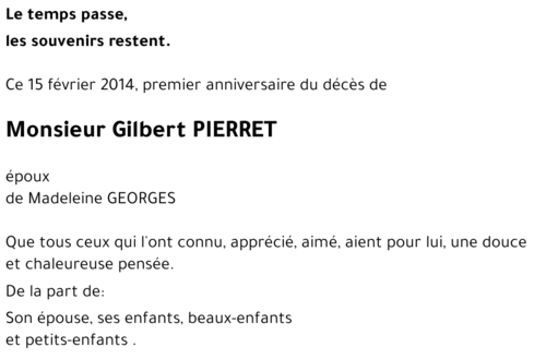 Gilbert PIERRET