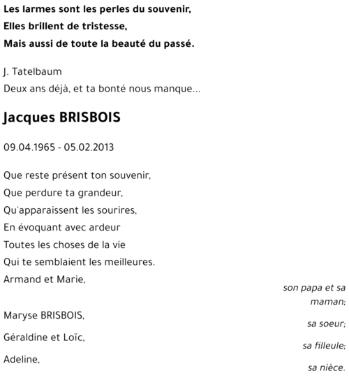 Jacques BRISBOIS