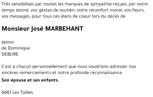 José MARBEHANT