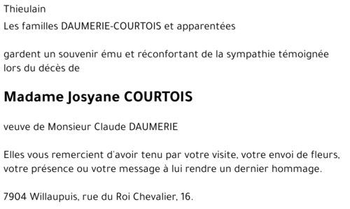 Josyane COURTOIS