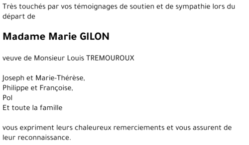 Marie GILON