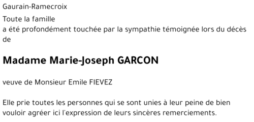 Marie-Joseph GARCON