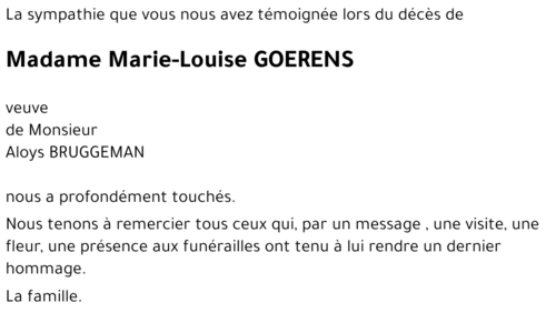 Marie-Louise GOERENS