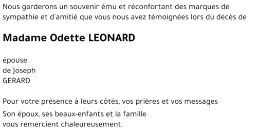 Odette LEONARD