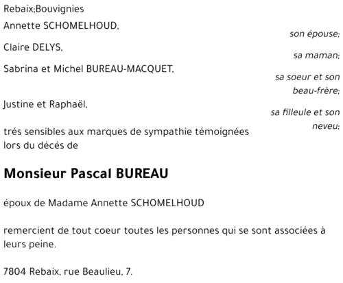 Pascal BUREAU