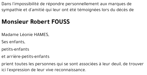 Robert FOUSS