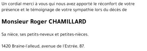 Roger CHAMILLARD