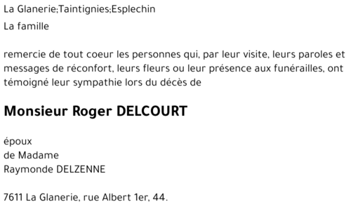 Roger DELCOURT
