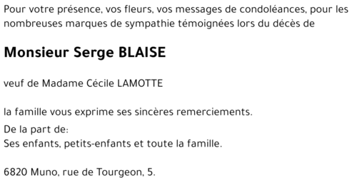 Serge BLAISE