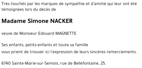 Simone NACKER