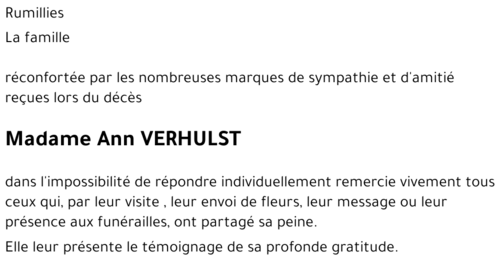 Ann VERHULST
