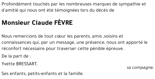 Claude FÈVRE