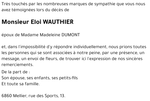 Eloi WAUTHIER