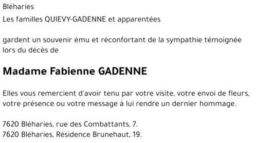 Fabienne GADENNE