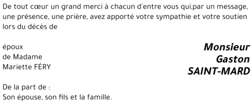 Gaston SAINT-MARD
