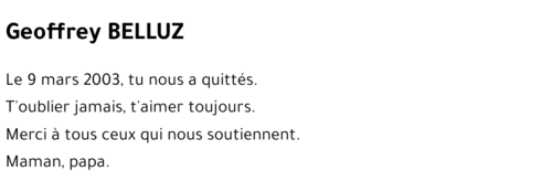 Geoffrey BELLUZ