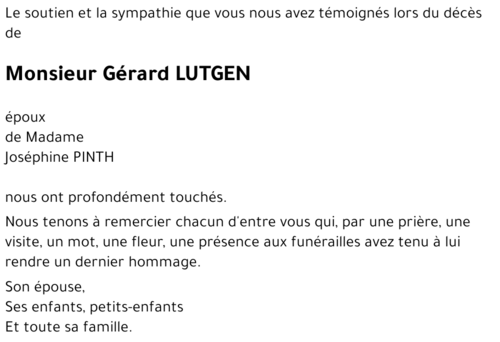Gérard LUTGEN