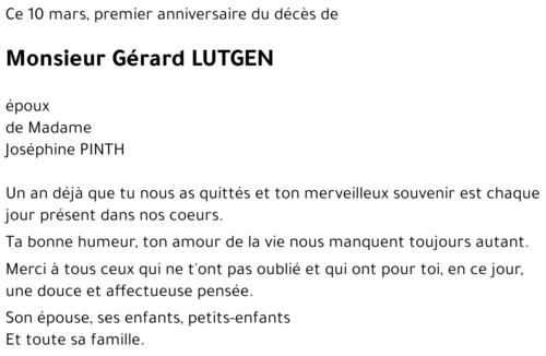 Gérard LUTGEN