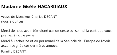 Gisèle HACARDIAUX