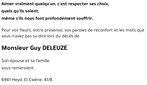 Guy DELEUZE