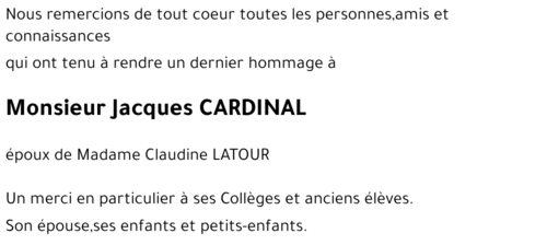 Jacques CARDINAL