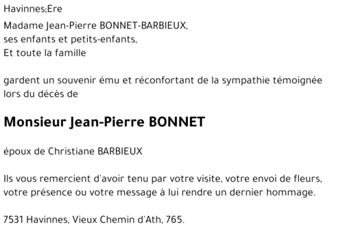 Jean-Pierre BONNET