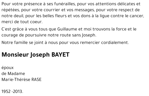 Joseph BAYET