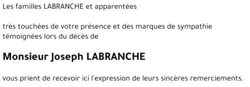Joseph LABRANCHE