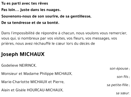 Joseph MICHAUX
