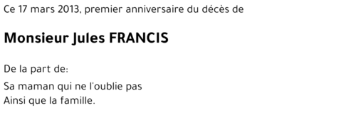 Jules FRANCIS