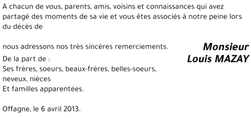 Louis MAZAY