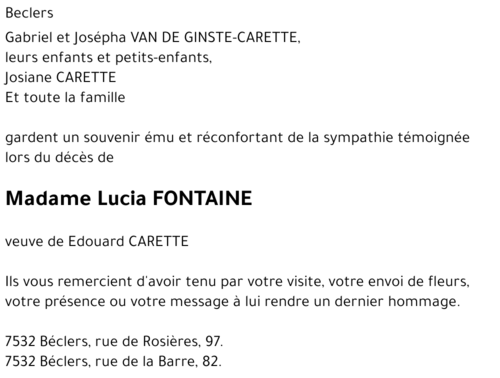 Lucia FONTAINE
